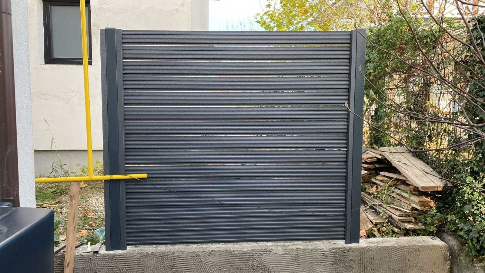 Gard metalic profile tip jaluzea / porti exterioare la comanda
