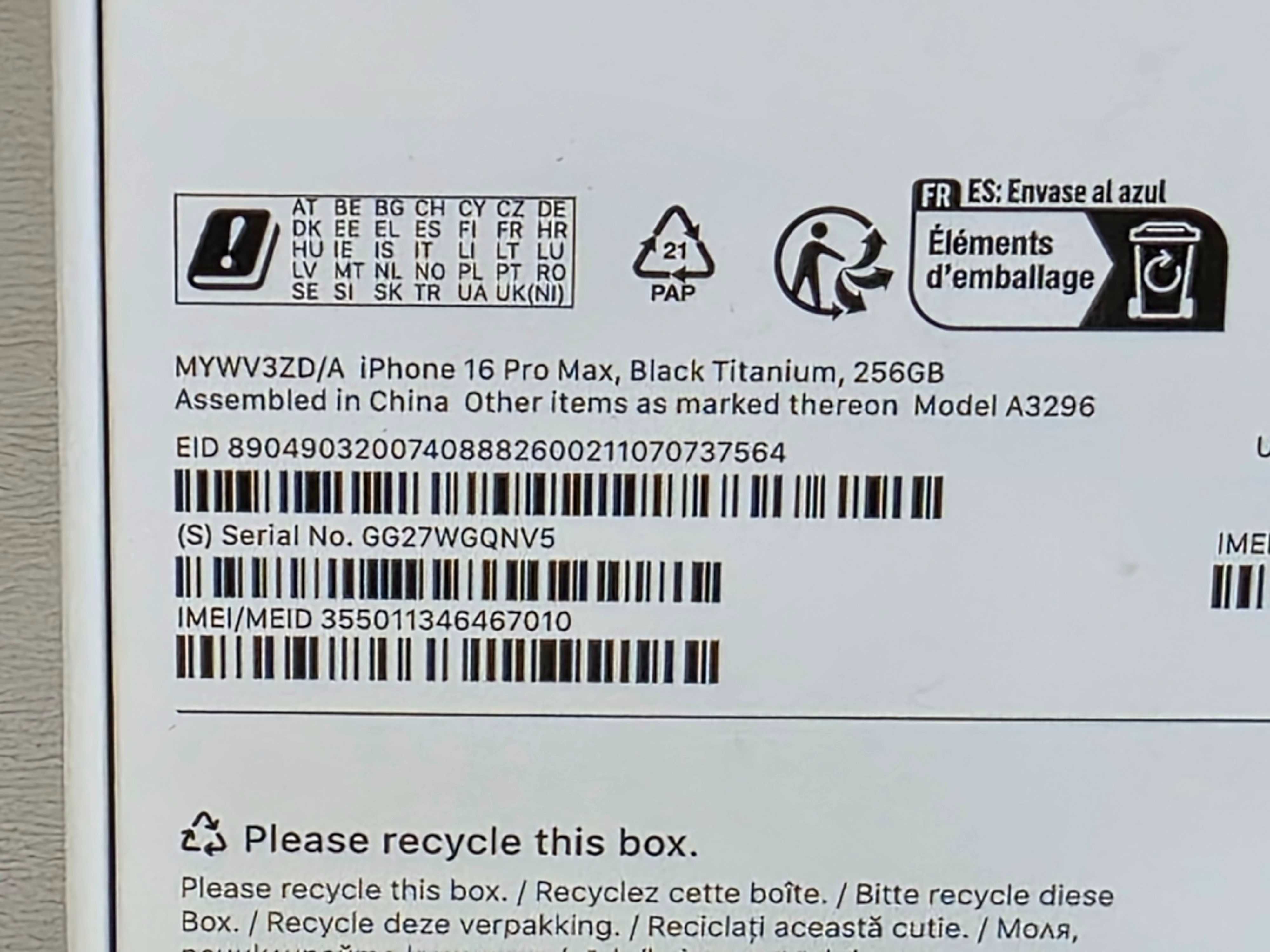 iPhone 16 Pro Max, Sigilat, Gar. 2 ani - KLI Amanet