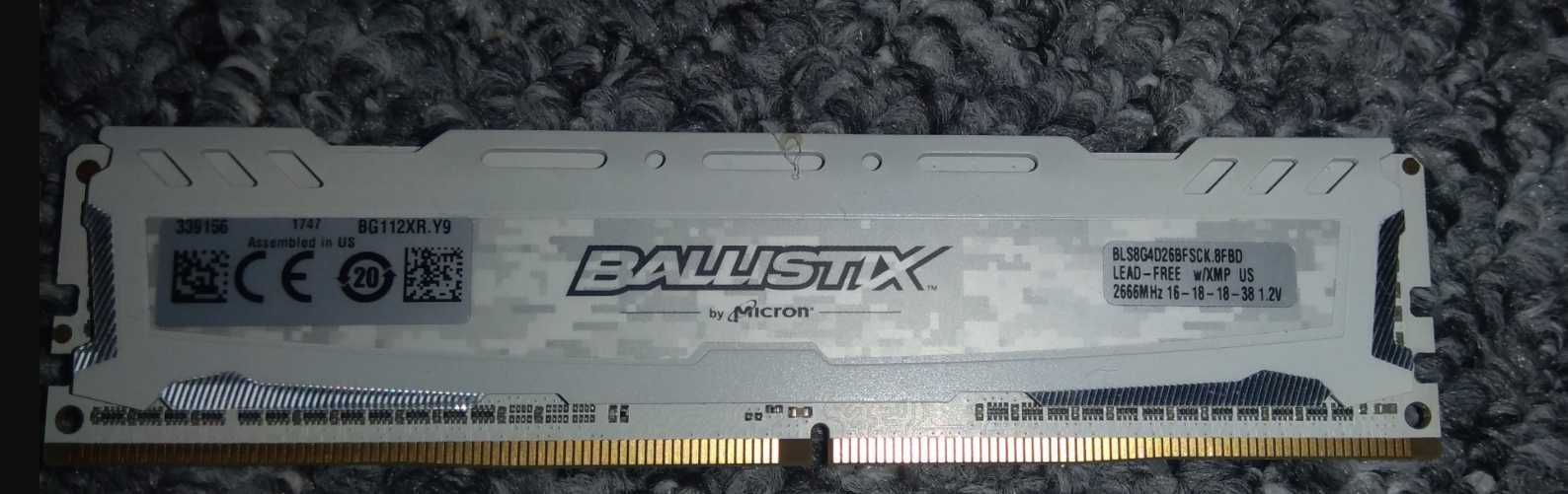 Памет 8GB DDR4, 2666MHz, Crucial Ballistix, 1.2V