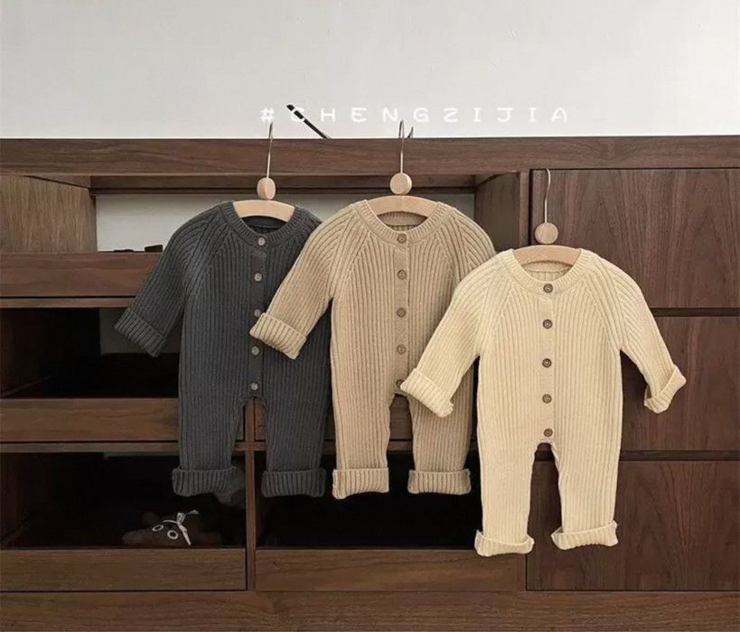 Детский вязанный комплект детская одежда