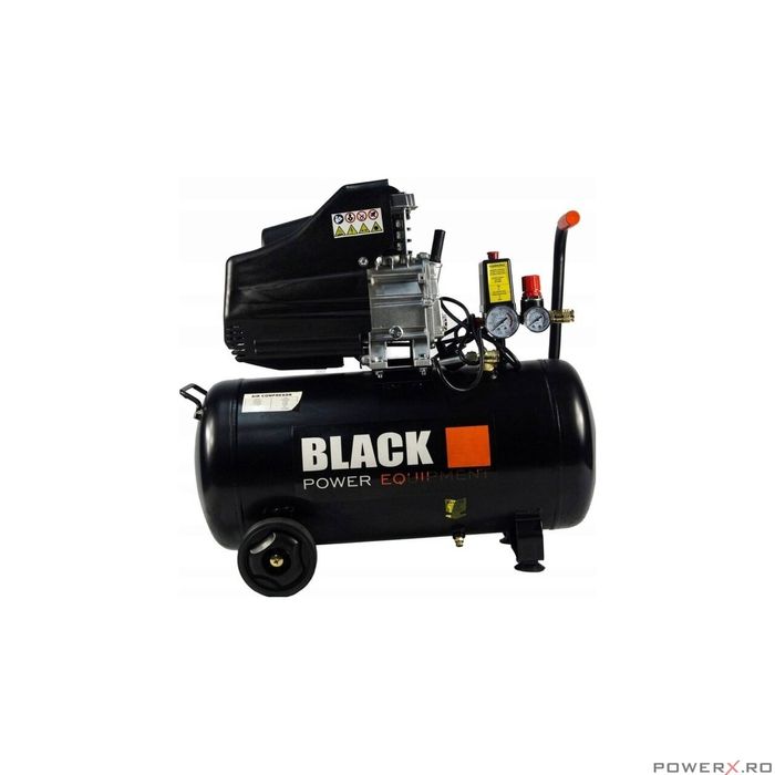 Compresor 50L cu 1 cilindru pe ulei, BLACK