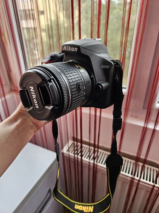 Aparat foto DSLR Nikon D3500, 24.2MP, Negru + Obiectiv AF-P 18-55mm VR