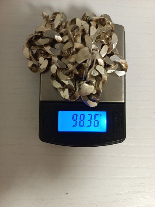 Lanț argint 925 /98grame/55cm lungime/14mm lățime  .Predare personală