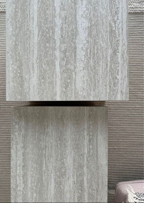 Măsuță de cafea aspect travertin