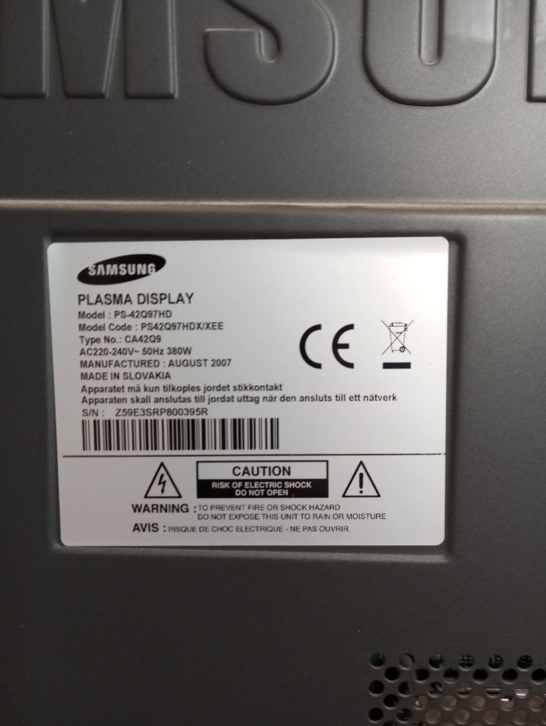 Samsung Plazma Display