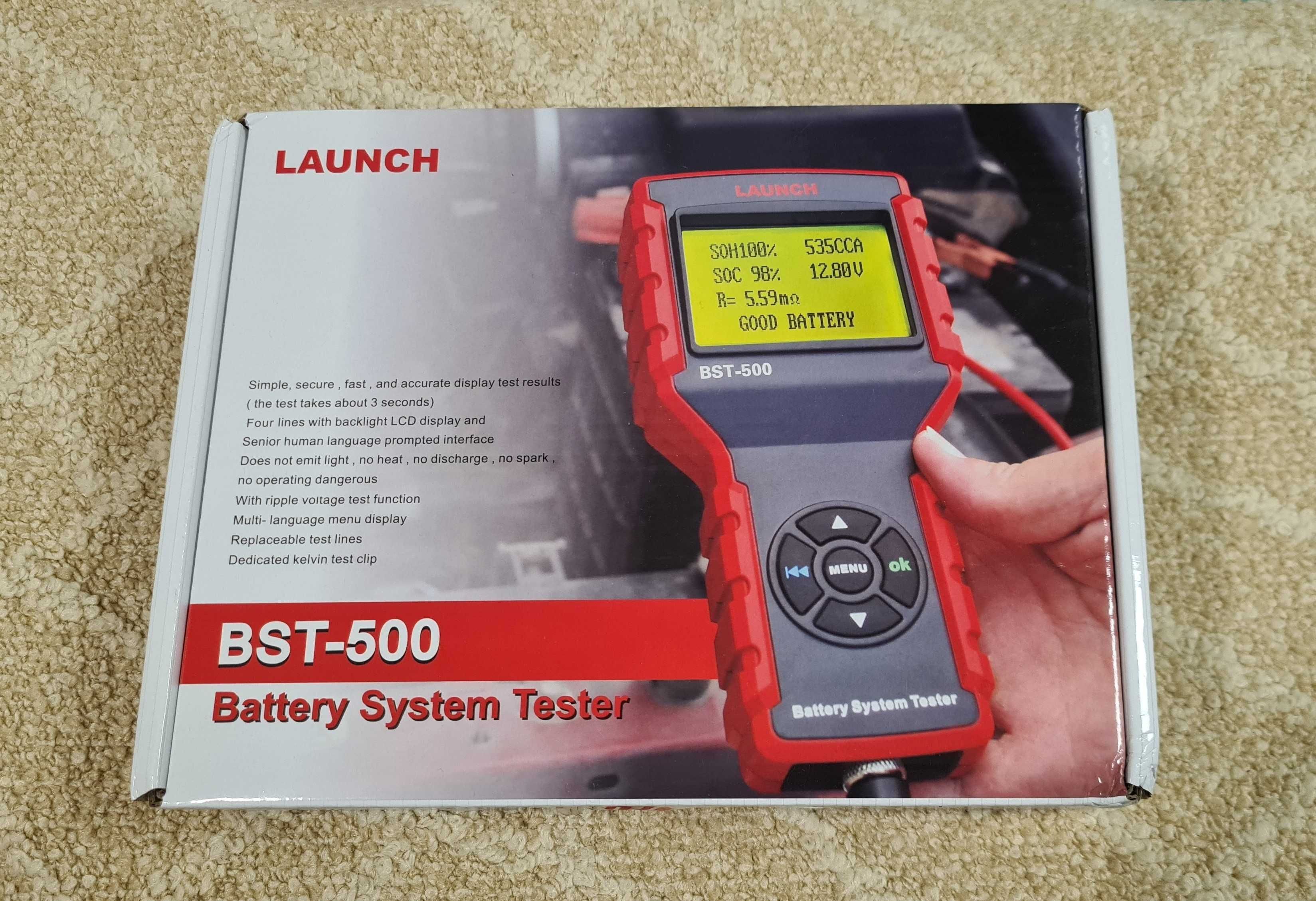 Launch BST-500 - tester baterii masini camioane 12V 24V 100-2000CCA