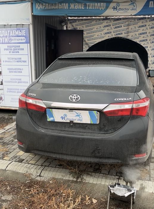 Водородная oчистка двигателя от нагара.