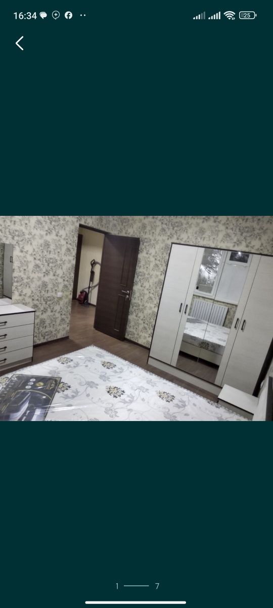 Кибрайда 2 -х хонали квартира 1 этаж шалолада, 1 xona podvoli bor, aga