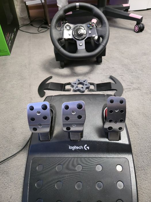 Logitech G920+Adaptor volan Custom+Padele mari