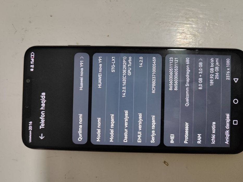 Huawei Nova Y91 .