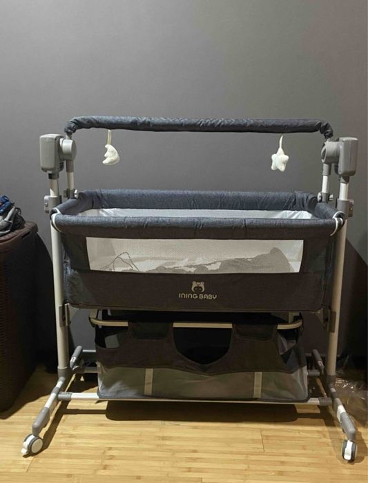 Кровать-манеж. Приставная, с ручным качанием и электро качанием.