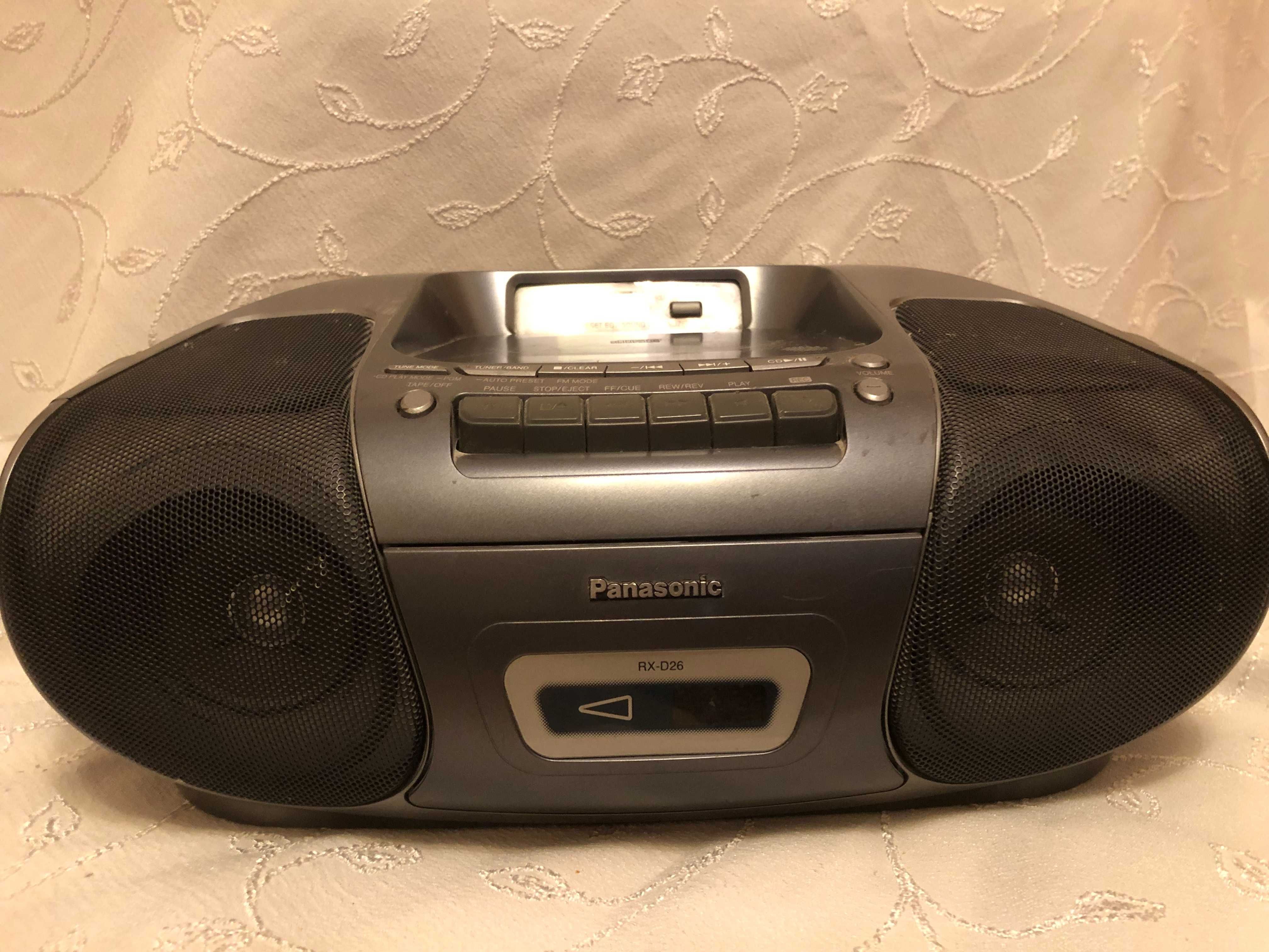 Panasonic RX-D26 Портативна CD стерео система с касетофон и радио