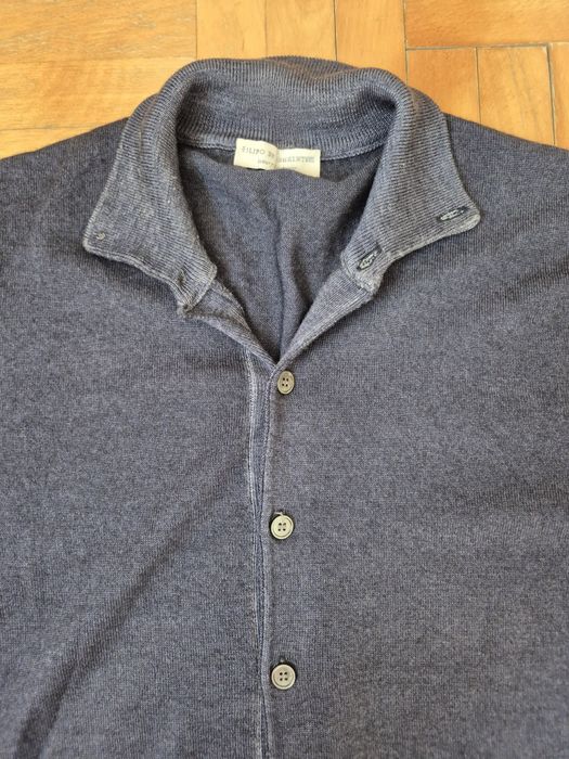 Cardigan artizanal bărbătesc Filippo De Laurentiis, Lână Merino - 50