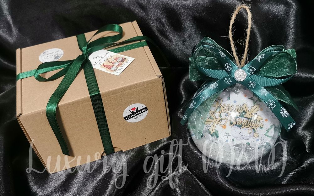 Промо цена - Коледна топка със снимка