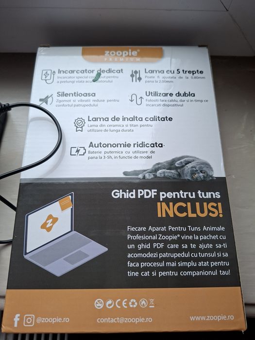 Masina de tuns animale Zoopie premium Profesional