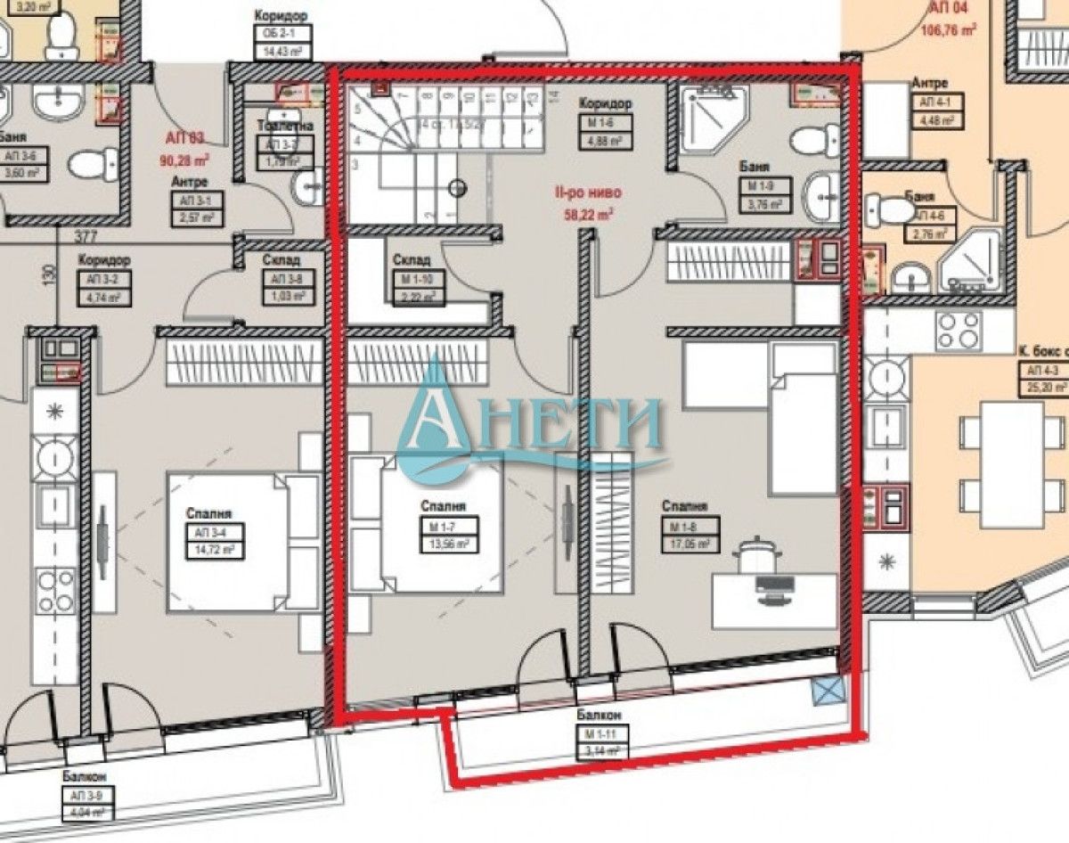 Продава се Тристаен апартамент в София, Овча купел - 139 кв.м за 1916 €/кв.м - Снимка #2