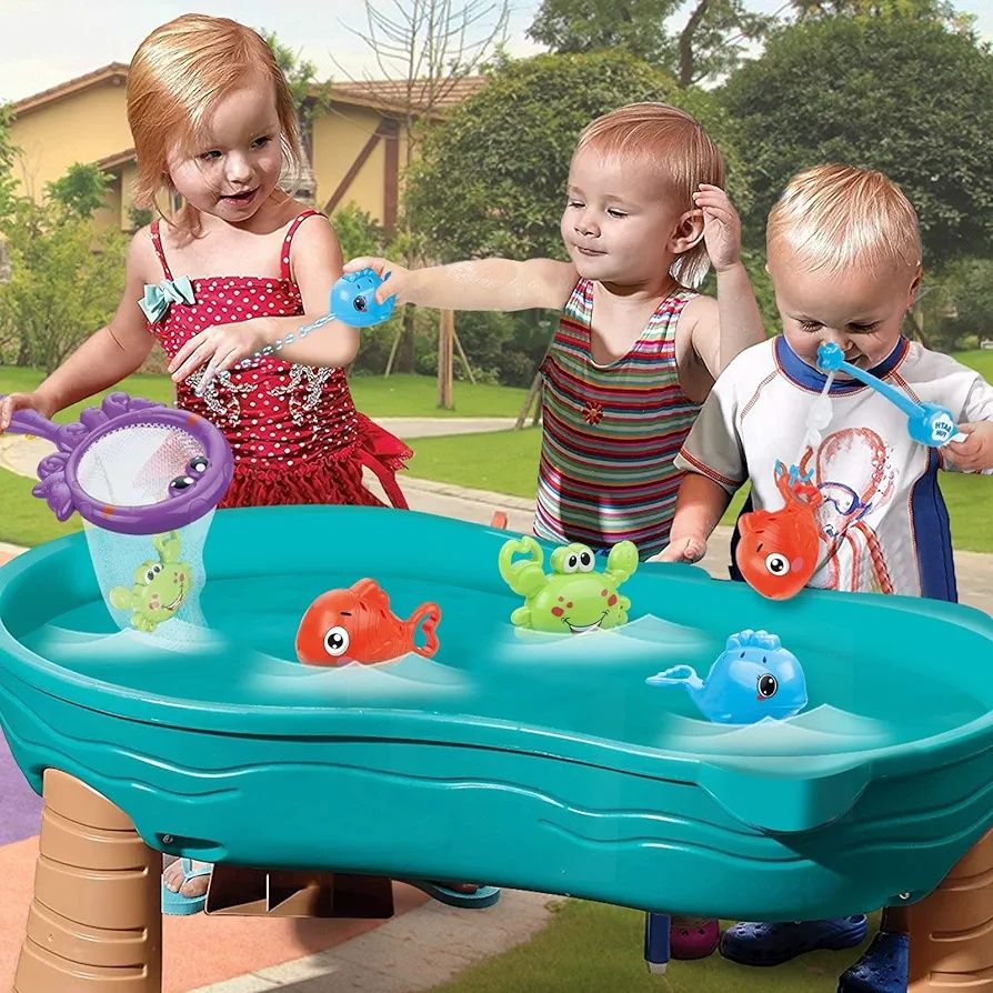 set jucarii baie apa piscina copii fete baieti pescuit stropit bebe