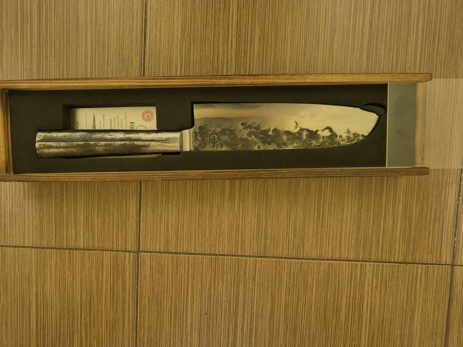 ръчно изработен santoku нож