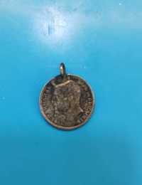 Стара сребърна Българска Монета 50 стотинки