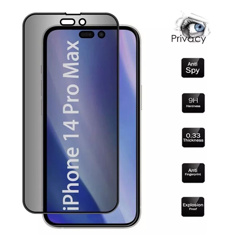 Folie sticla Privacy Iphone 14 ; 14 Plus ; 14 Pro ; 14 Pro Max