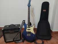 Yamaha Pacifica 612 VIIX Matte Silk Blue stare foarte bună PACK