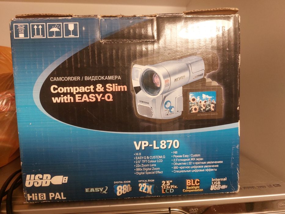 Видеокамера Самсунг в рабочем состоянии