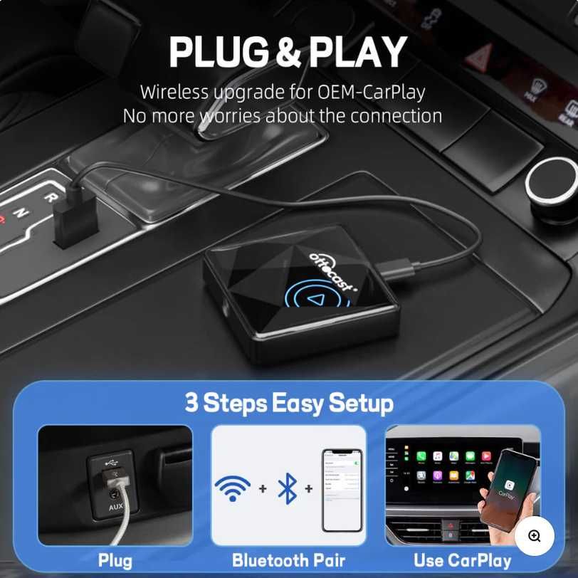 Ottocast U2AIR PRO - Безжичен адаптер за Apple Car Play