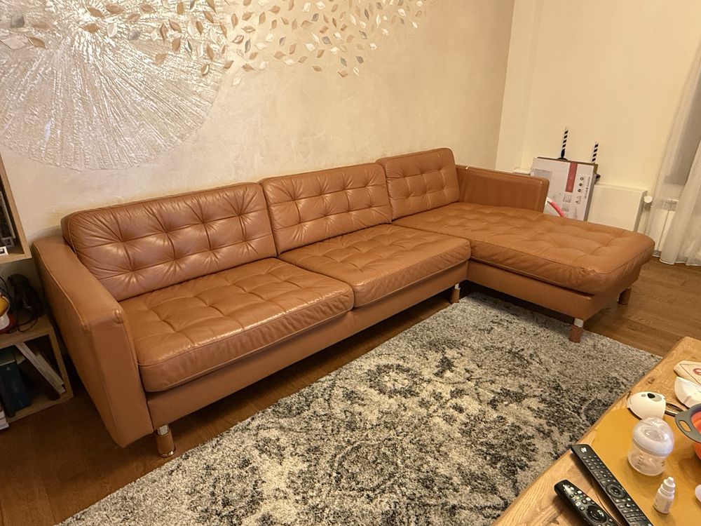 Диван IKEA LANDSKRONA триместен диван с лежанка