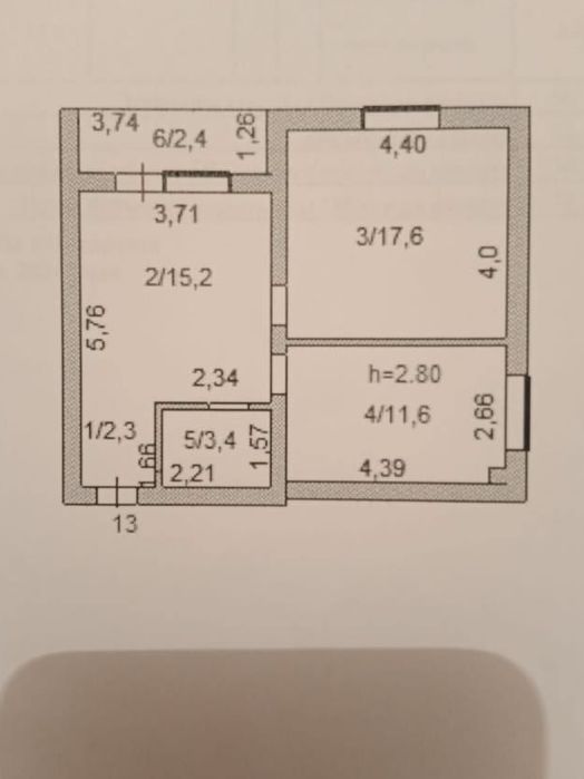 Продам полноценную двух комнатную квартиру