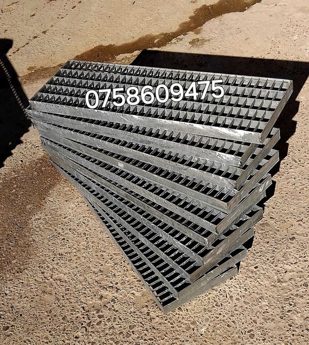 Grilaje si trepte zincate 125x24