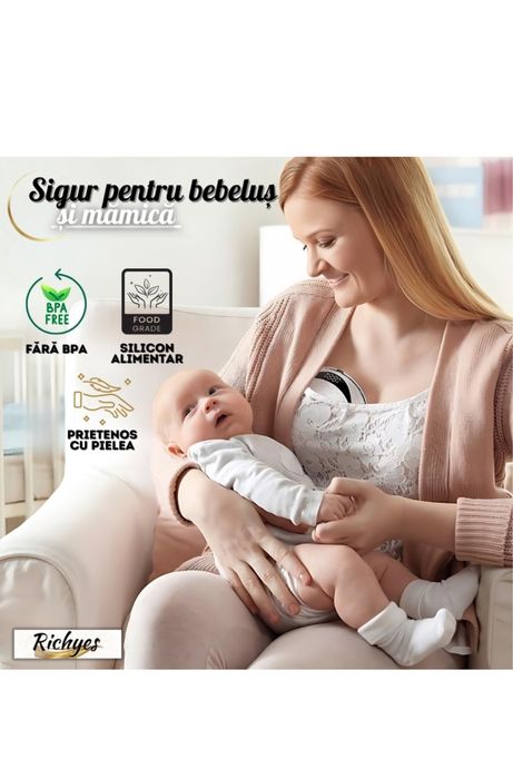 Pompa de sân Epectrica Portabilă, 4 Functii, 12 Nivele Intensitate