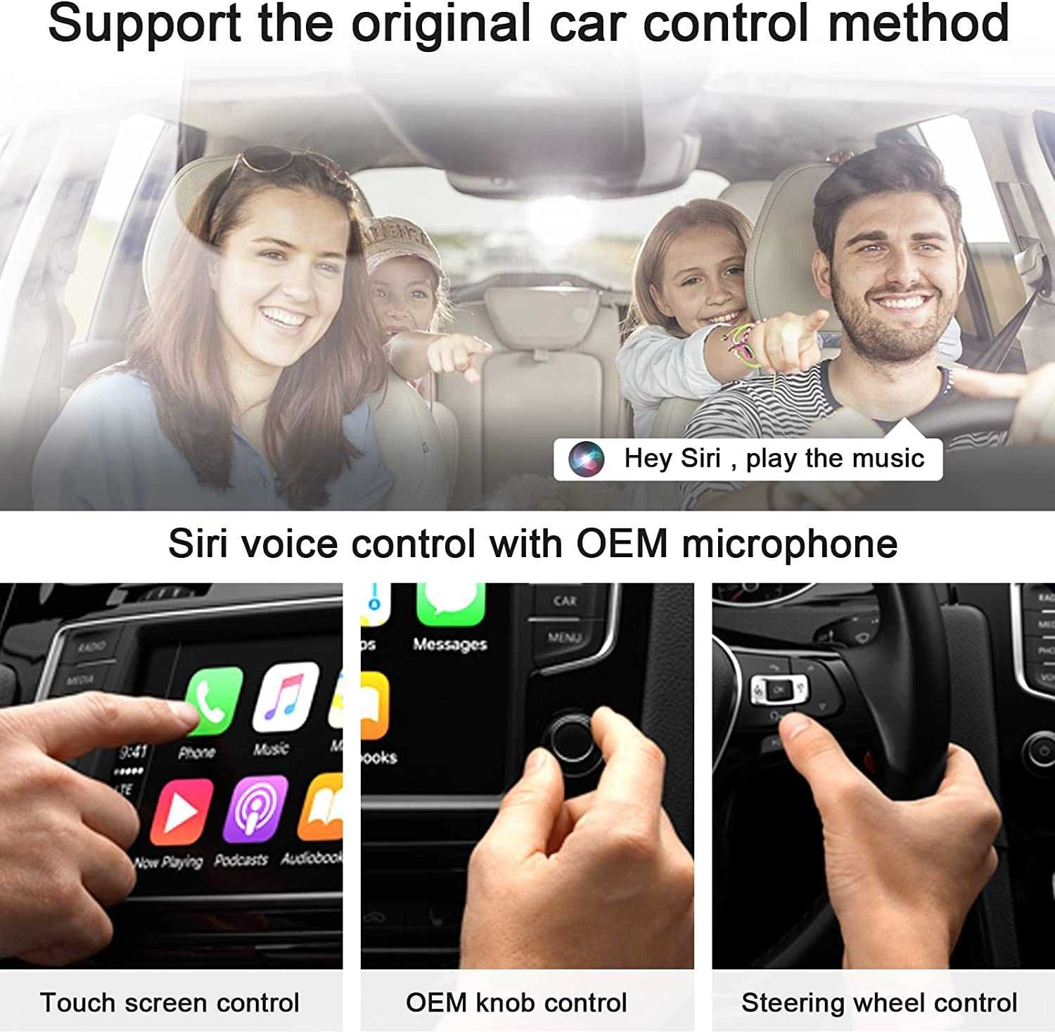 iPhone Wireless CarPlay/Android auto Adapter, Wireless Carplay