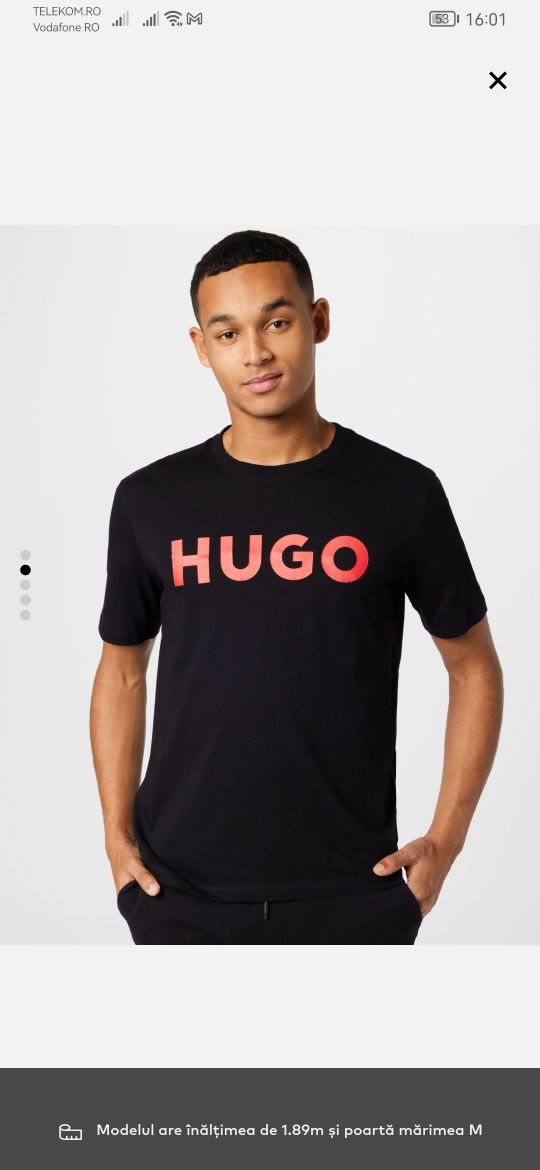 Tricou Hugo Boss Colectiile noi Top Premium Bumbac 100%