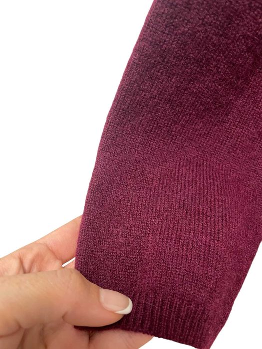 BLUE MOTION размер М дамски кашмирен пуловер 100% КАШМИР Бургунди