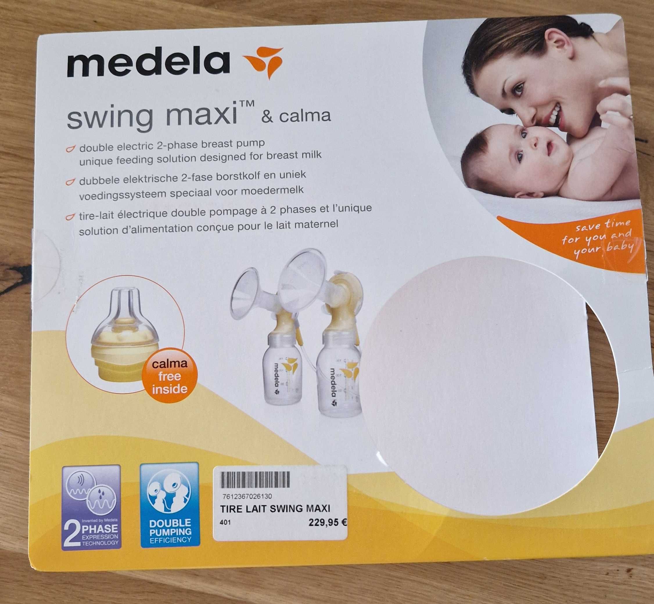 Medela swing maxi & calma двуфазна електрическа помпа