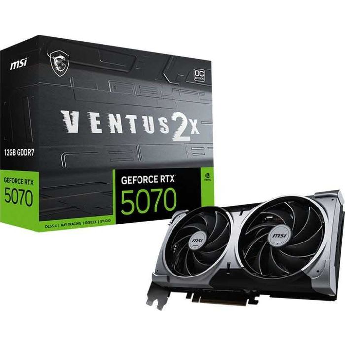 Placa video MSI GeForce RTX 5070 VENTUS 2X OC 12GB GDDR7 DLSS 4.0