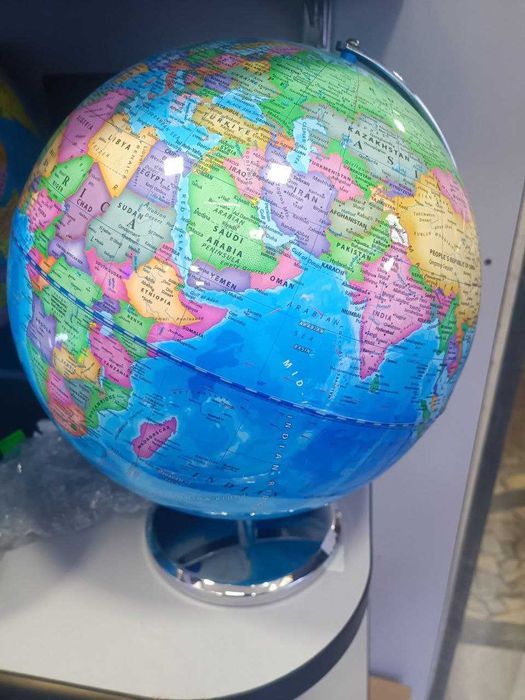 Больщой ГЛОБУС Оригиналный на Английском языке. Карта мира GLOBUS