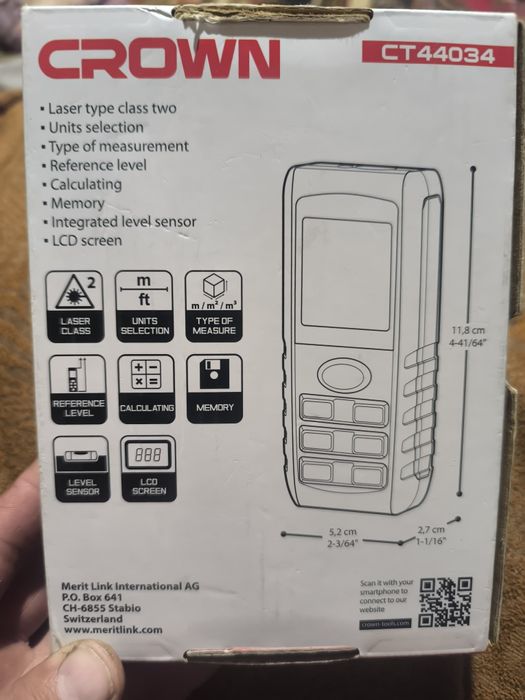 Crown lazer ruletka 80 metr