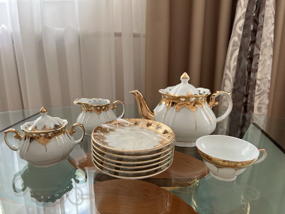 Сервиз чайный 15 предметов, новый