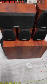 sitem audio boxe 5.1 MERCURY din lemn cu amplificare