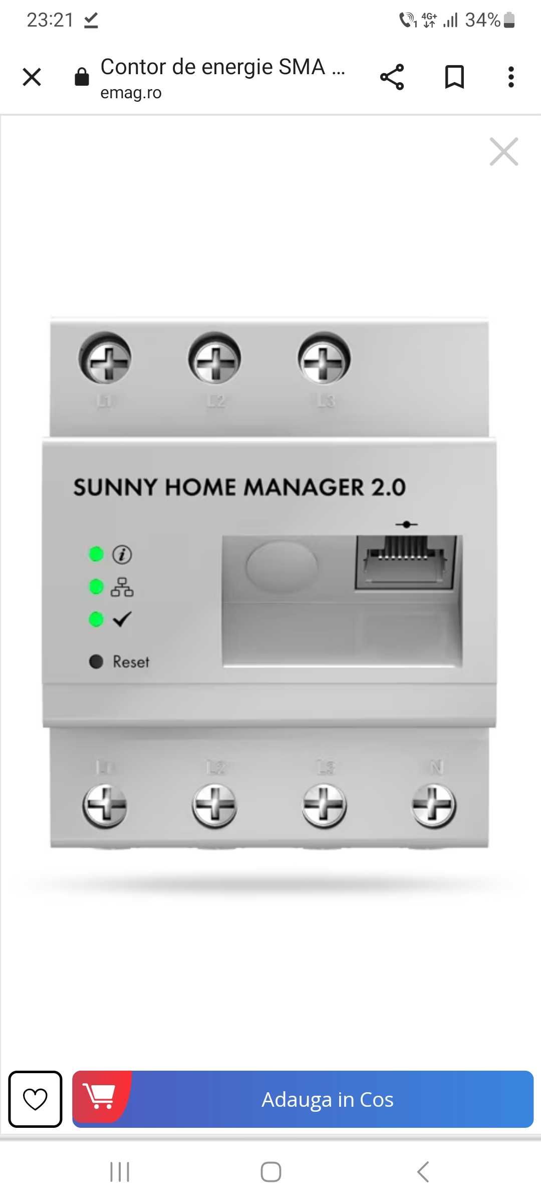 Contor energie Sunny Home Manager 2.0