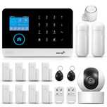Sistem de Alarmă cu 2 Detectoare de Mișcare , 8 Senzori de Ușă !