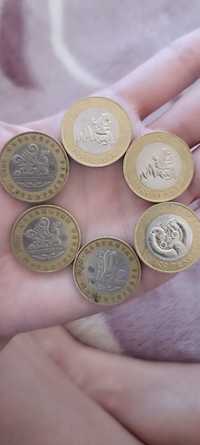 Юбилейные монеты нлминалом 100 тенге