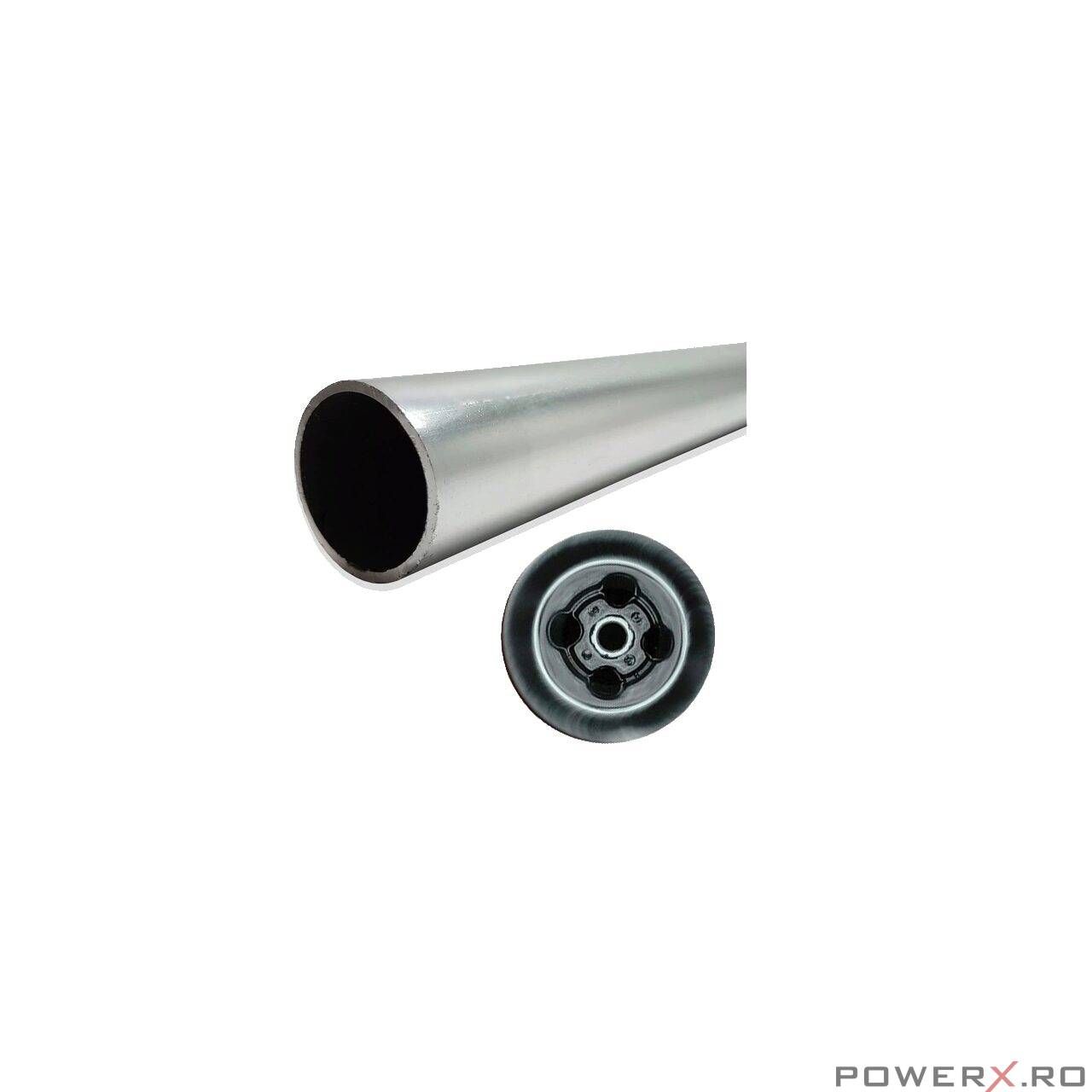 Teava din aluminiu pentru motocositoare, 28 x 8 mm, Silver