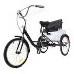 triciclu adult 20'' cu scaun copil si cos piata-produs nou