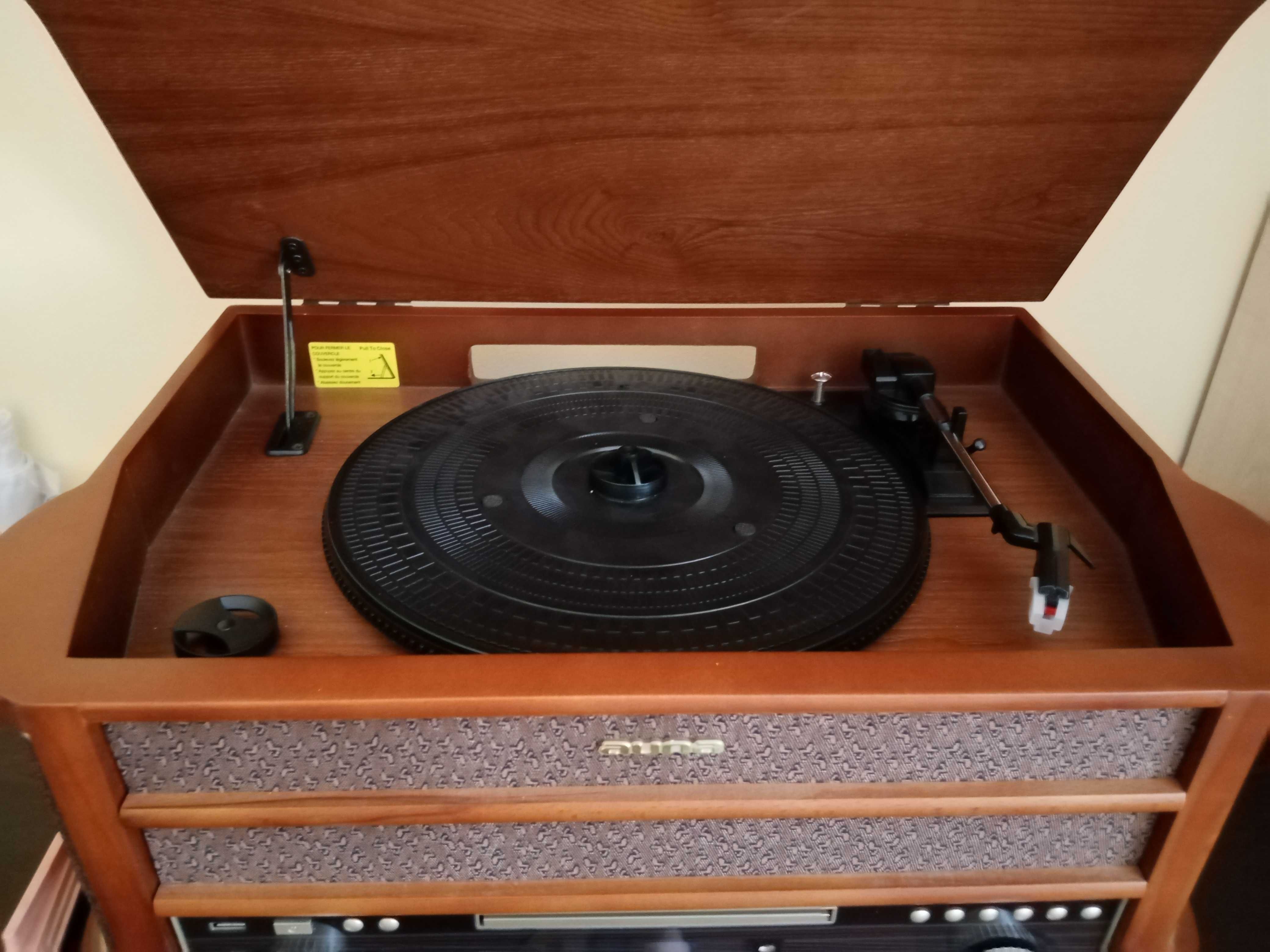 Ретро радио-грамофон-касетофон-CD- USB- Bluetooth AUNA Belle Epoque