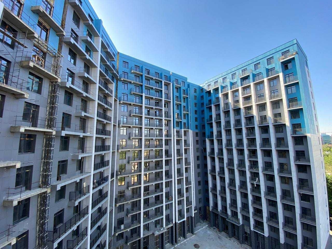 ЖК Manhattan Дархан м.Х.Алимжана Тельмана  1-комн 9/16 41 м² коробка