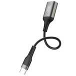 Cablu OTG Transfer, USB-A la USB-C, 15cm, Black