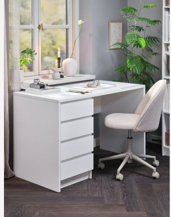 Бюро 60x120 4 чекмеджета бяло