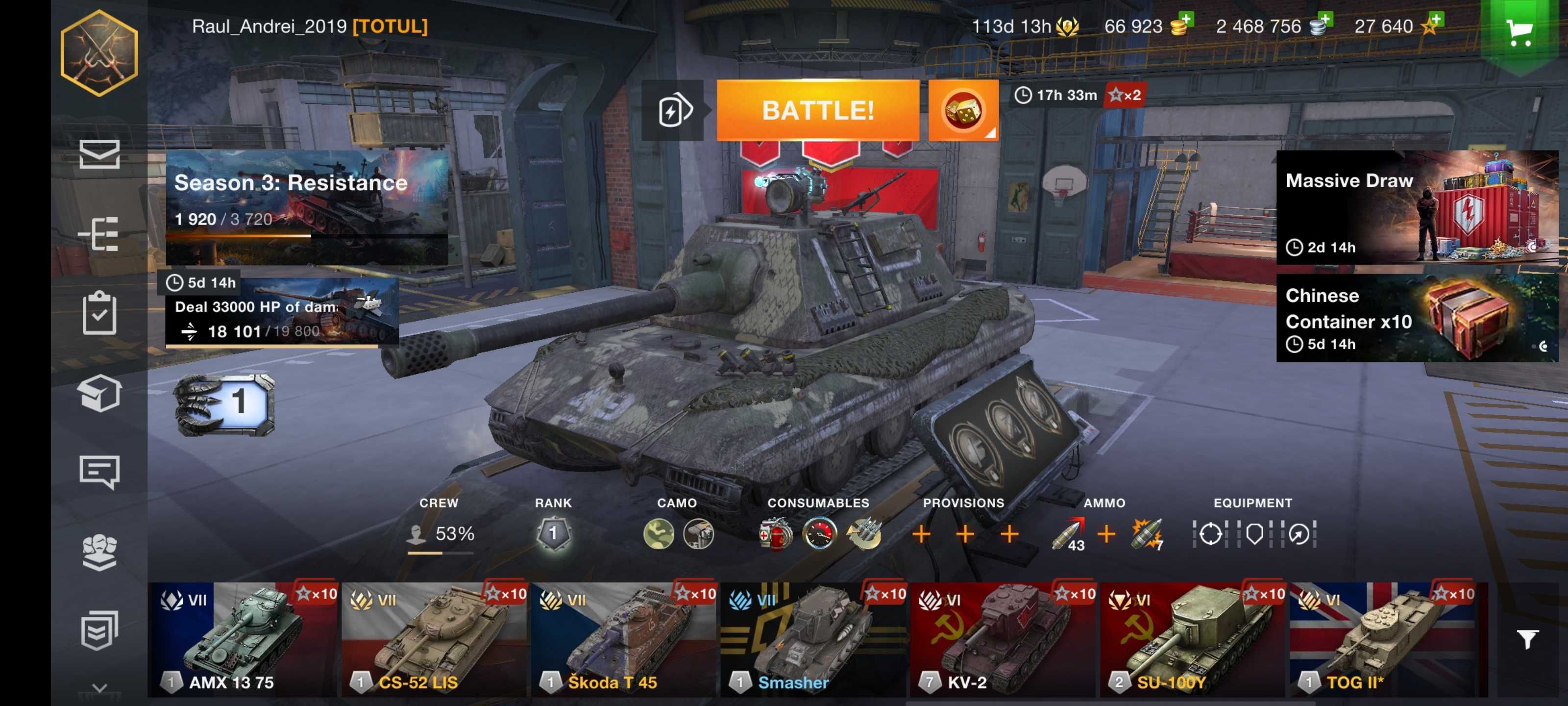 World of tanks blitz account